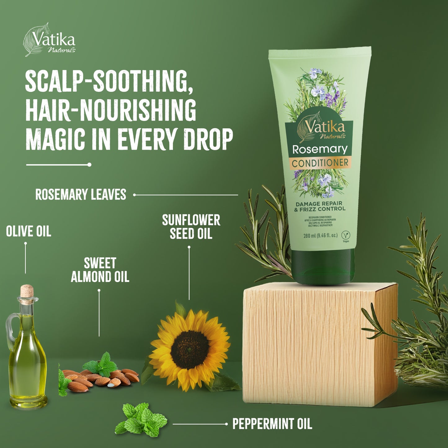Vatika Natural Rosemary Conditioner - 280ml