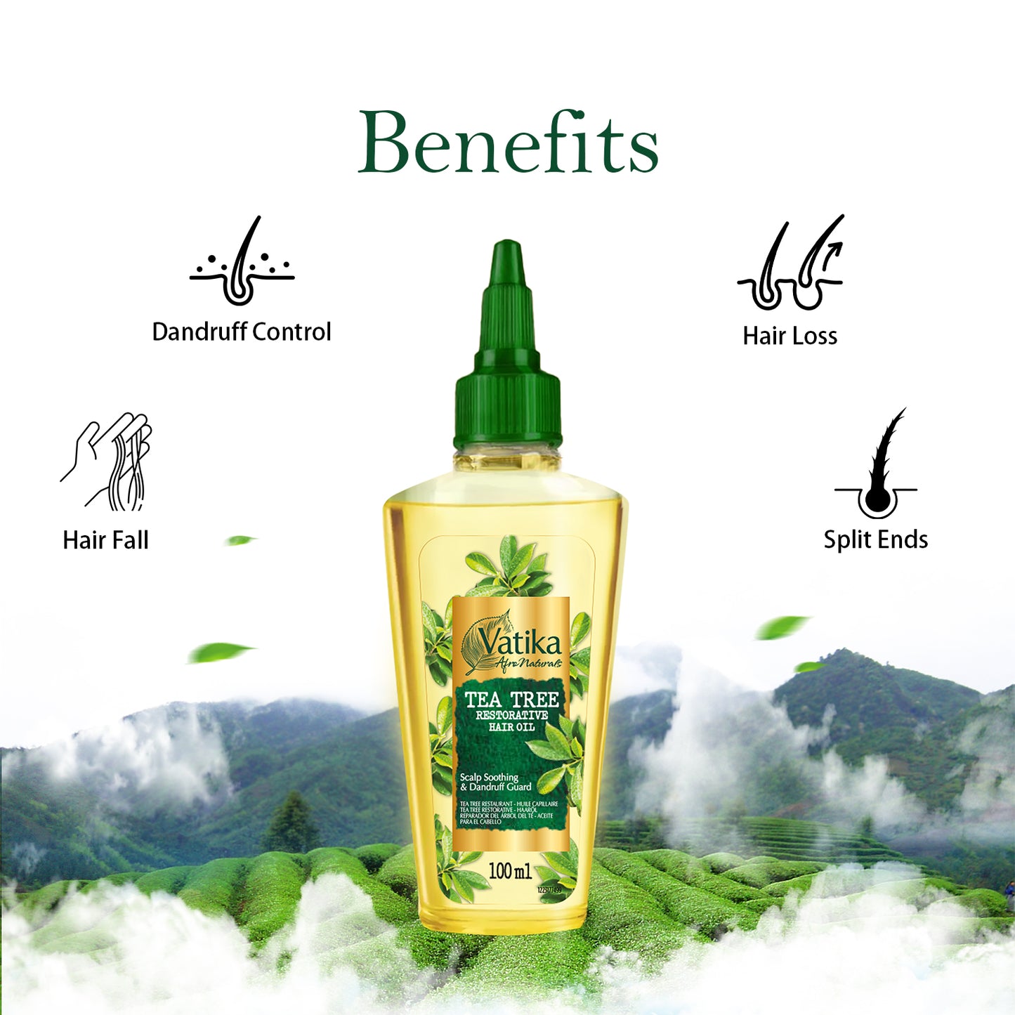Vatika Naturals Curls Tea Tree Hair Oil - 100 ml