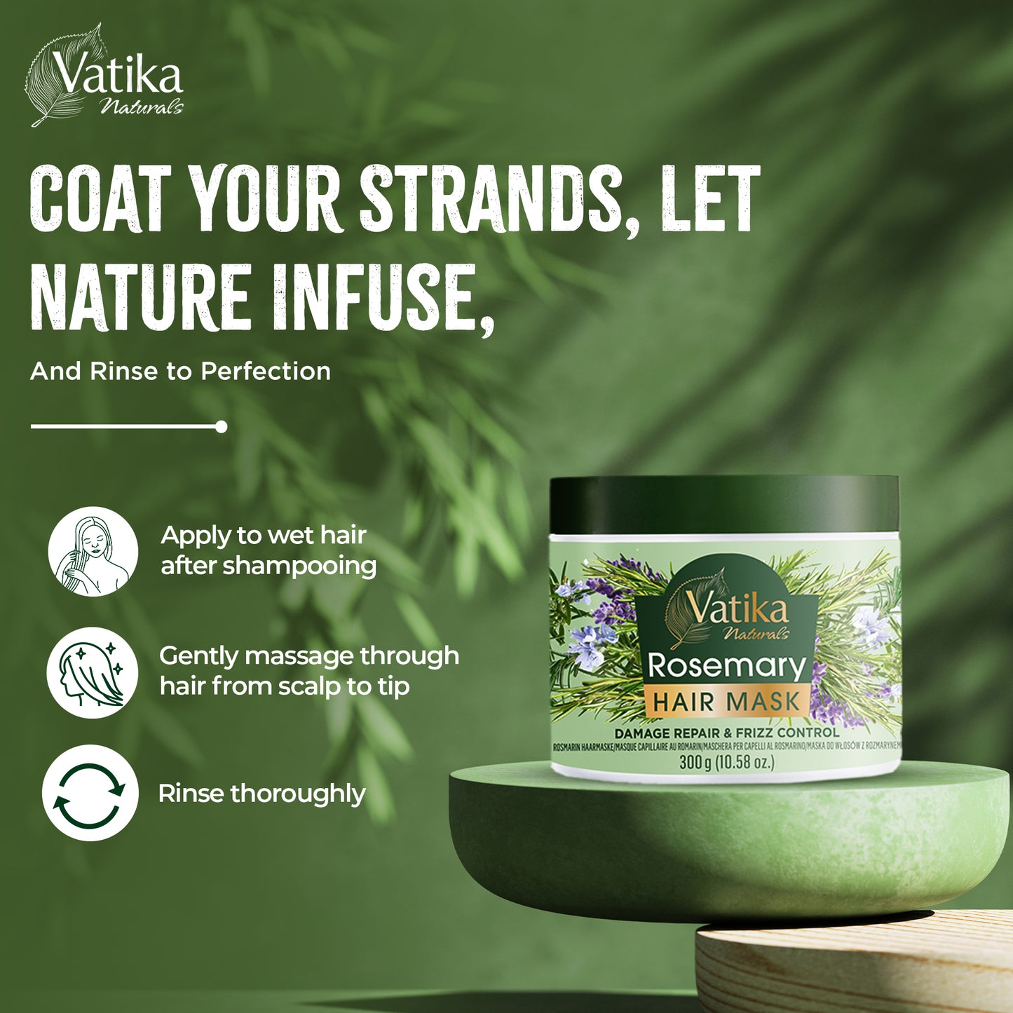 Vatika Natural Rosemary Hair Mask - 300 ml