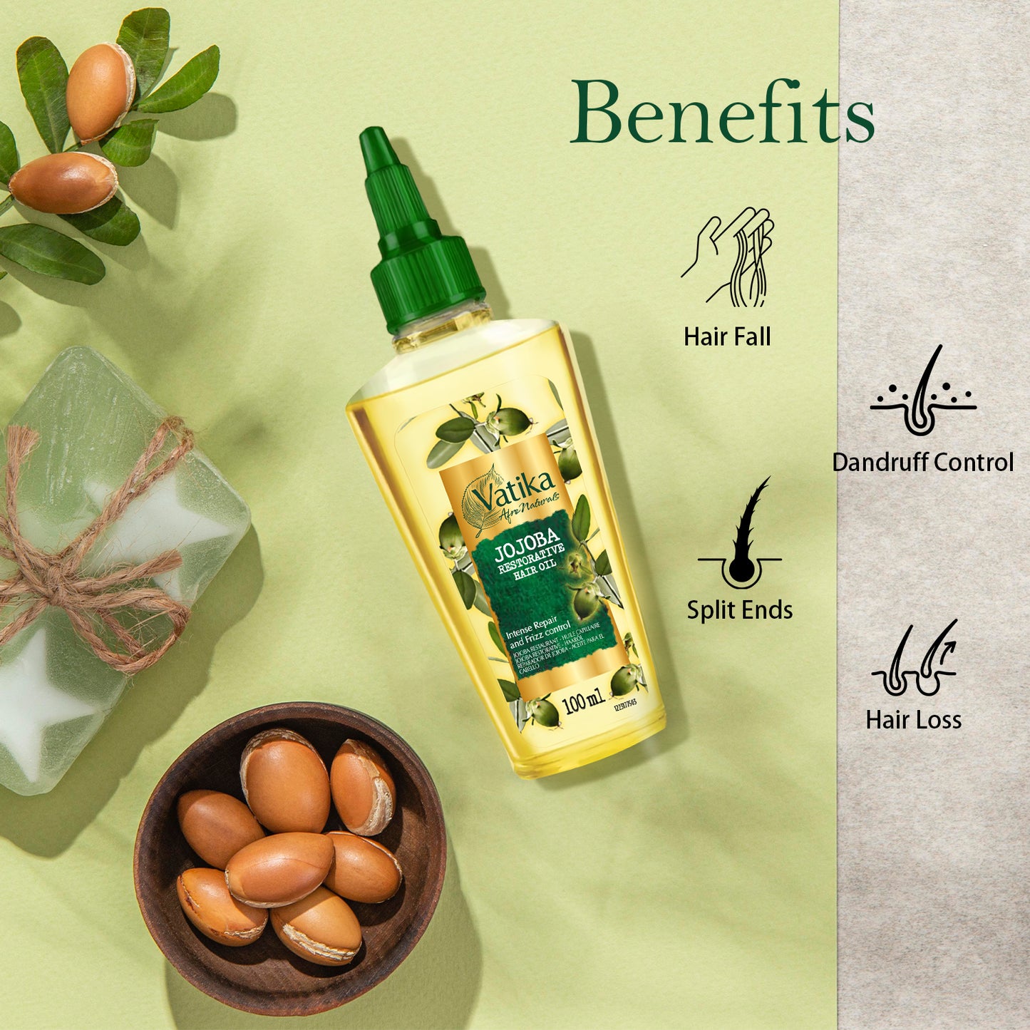 Vatika Naturals Curls Jojoba Hair Oil -100 ml