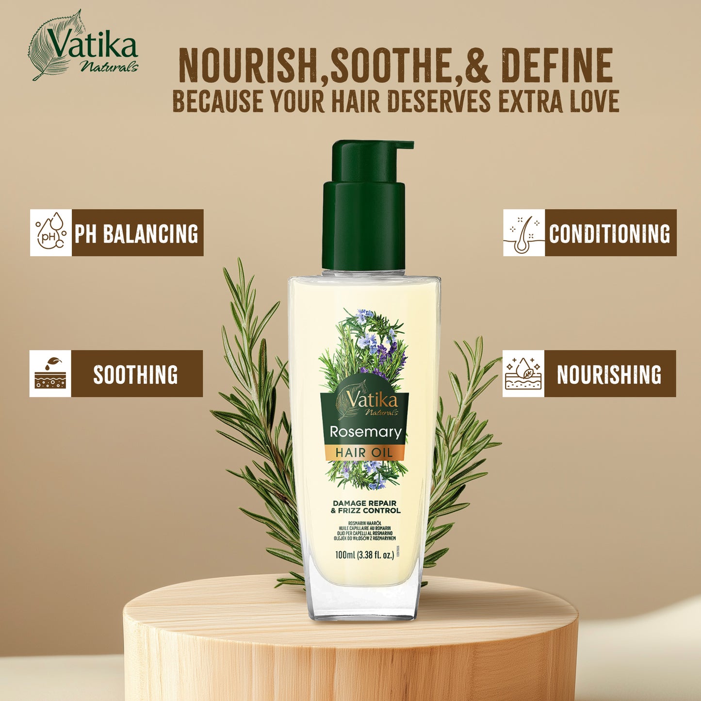 Vatika Natural Rosemary Hair Oil- 100 ML