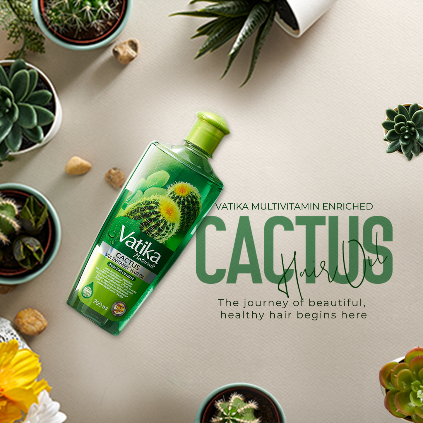 Vatika Naturals Multivitamin Cactus Hair Oil