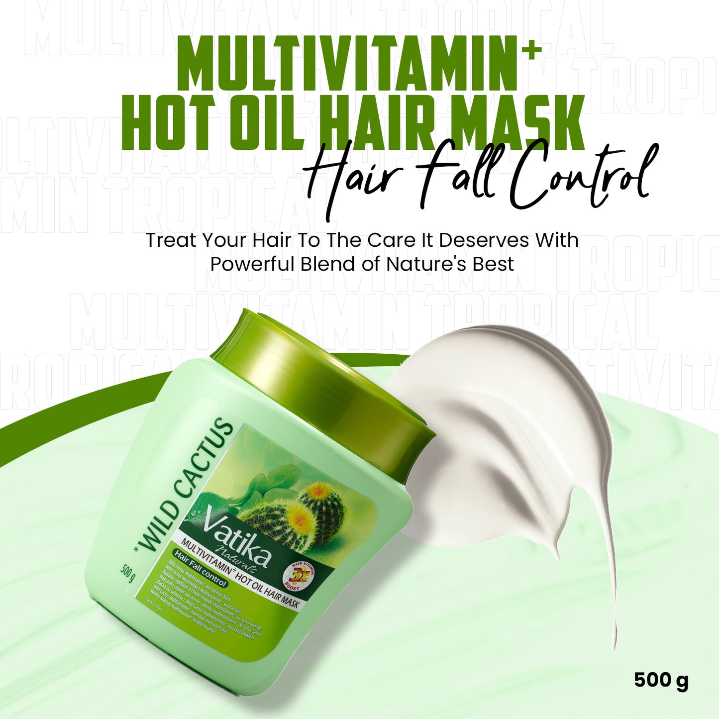 Vatika Naturals Cactus Hair Mask Multivitamin