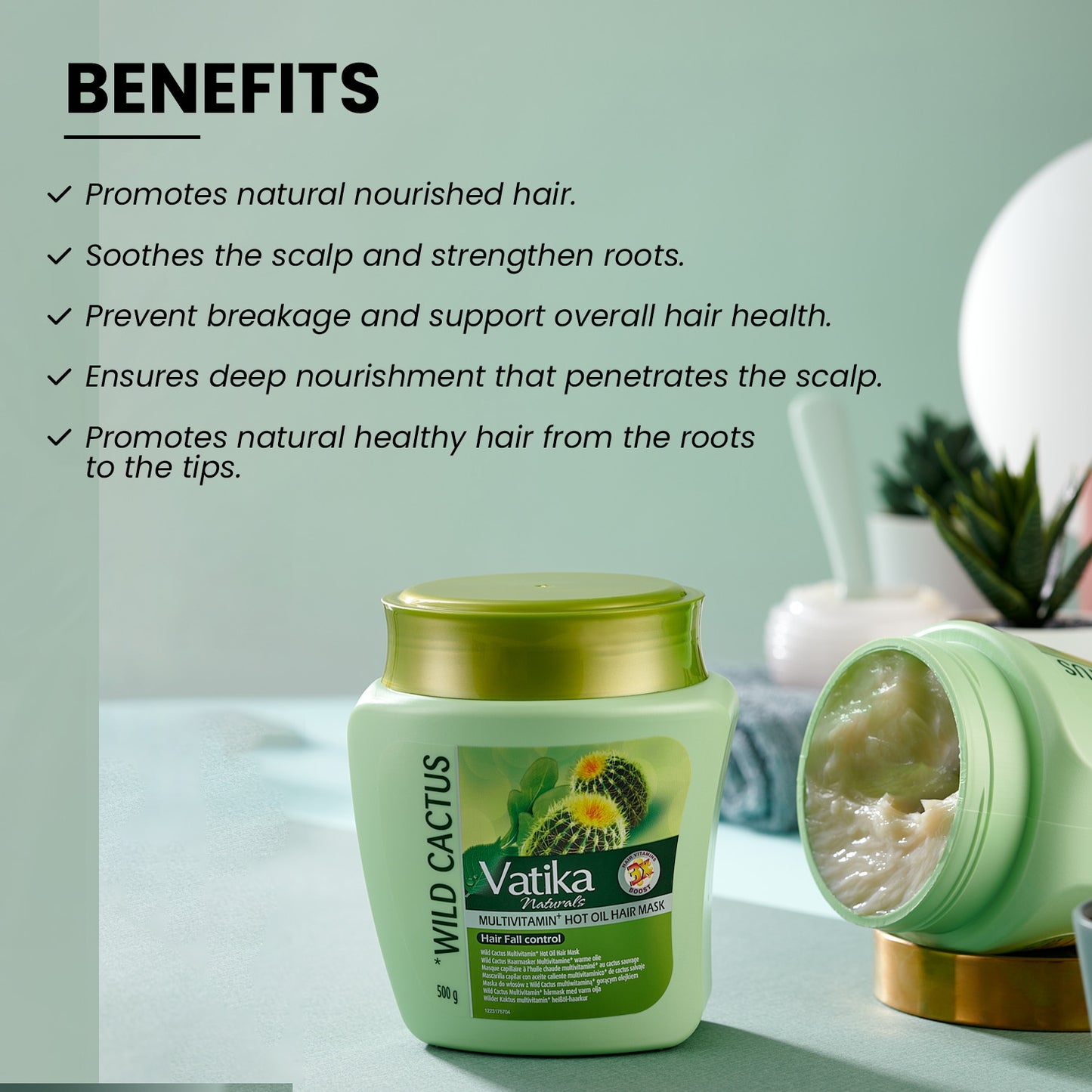 Vatika Naturals Cactus Hair Mask Multivitamin