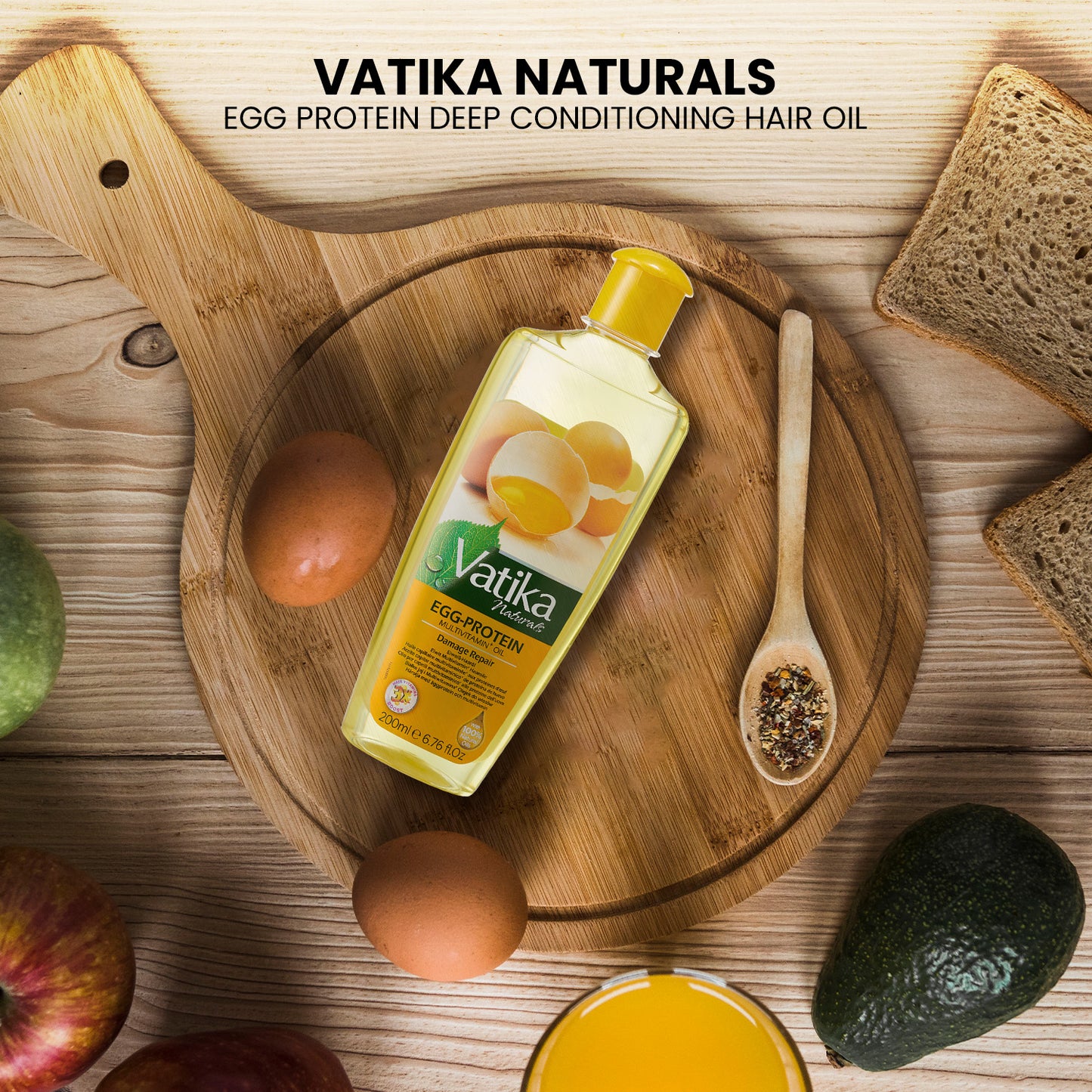 Vatika Naturals Multivitamin Egg Protein Hair Oil