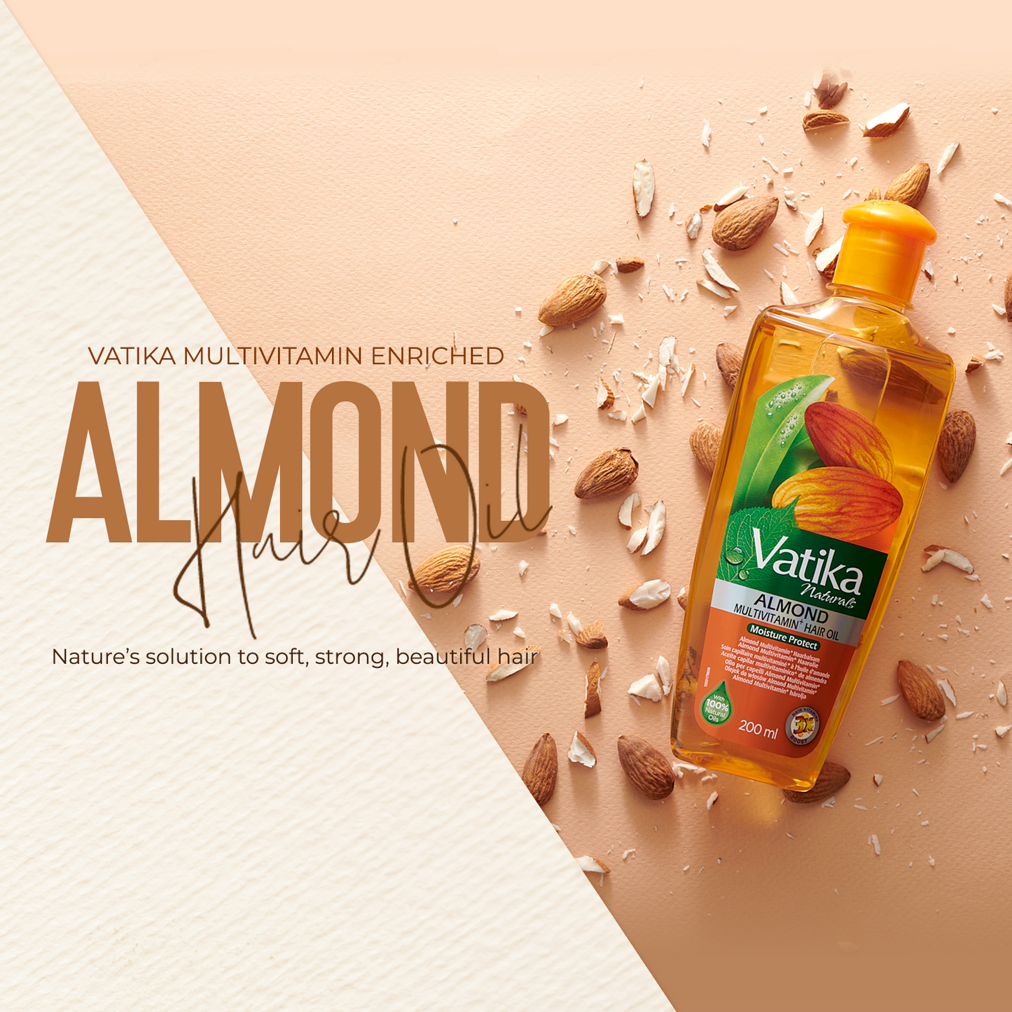 Vatika Naturals Multivitamin Almond Hair Oil