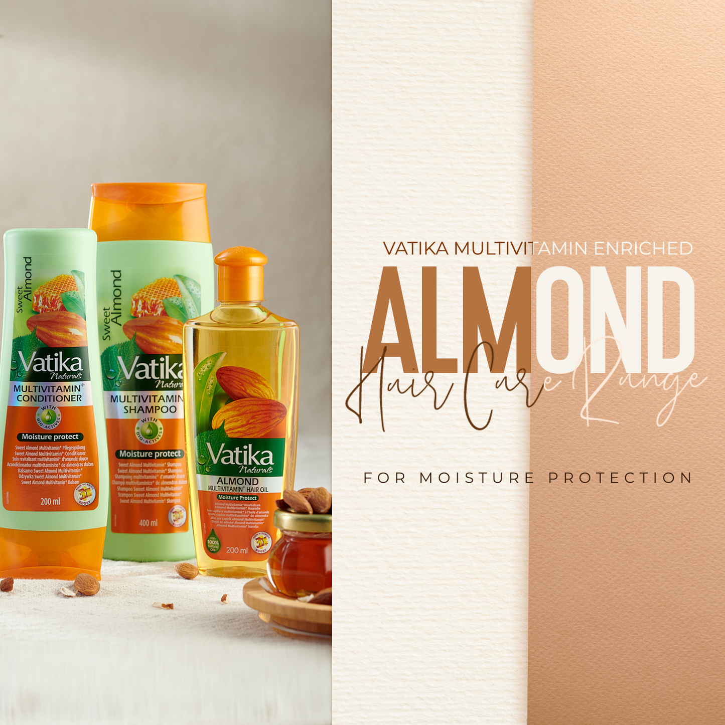 Vatika Naturals Multivitamin Almond Hair Oil