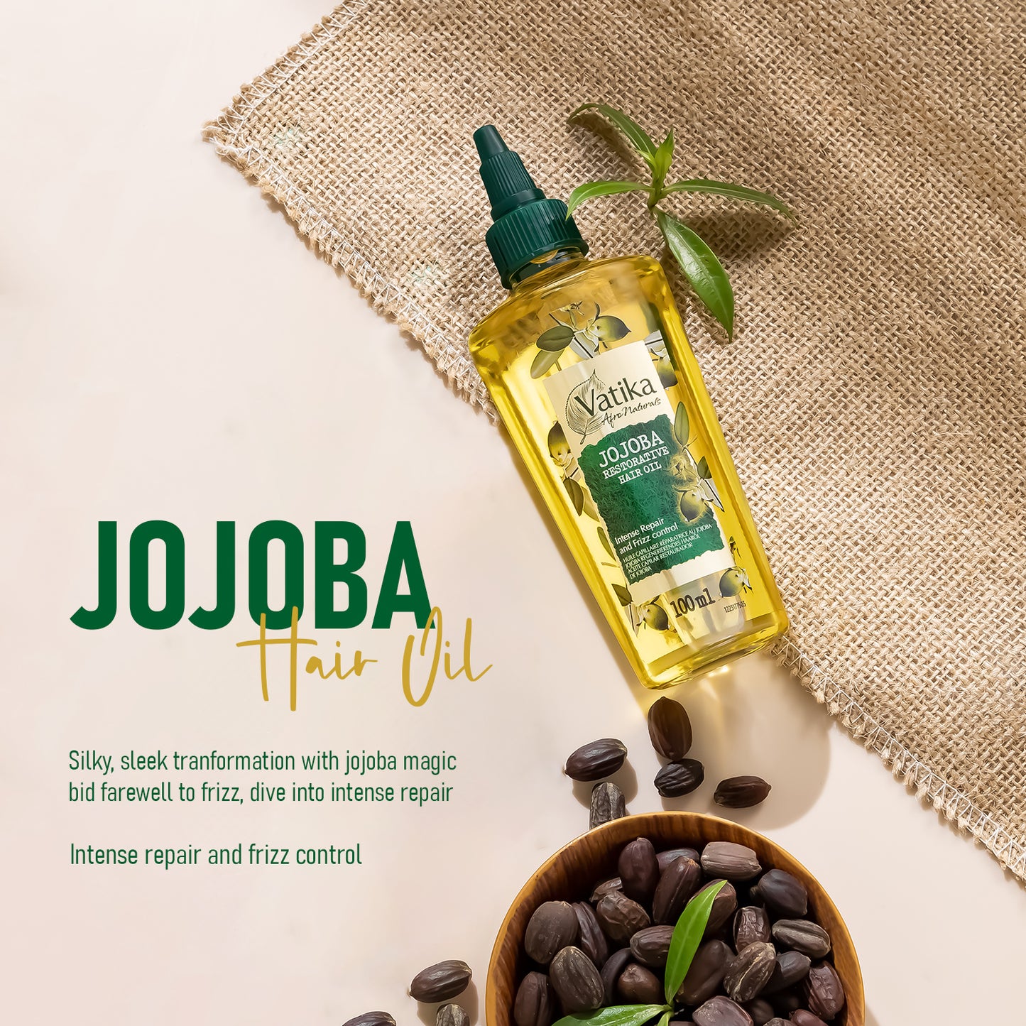 Vatika Naturals Curls Jojoba Hair Oil -100 ml
