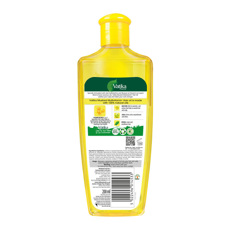 Vatika Naturals Multivitamin Mustard Hair Oil