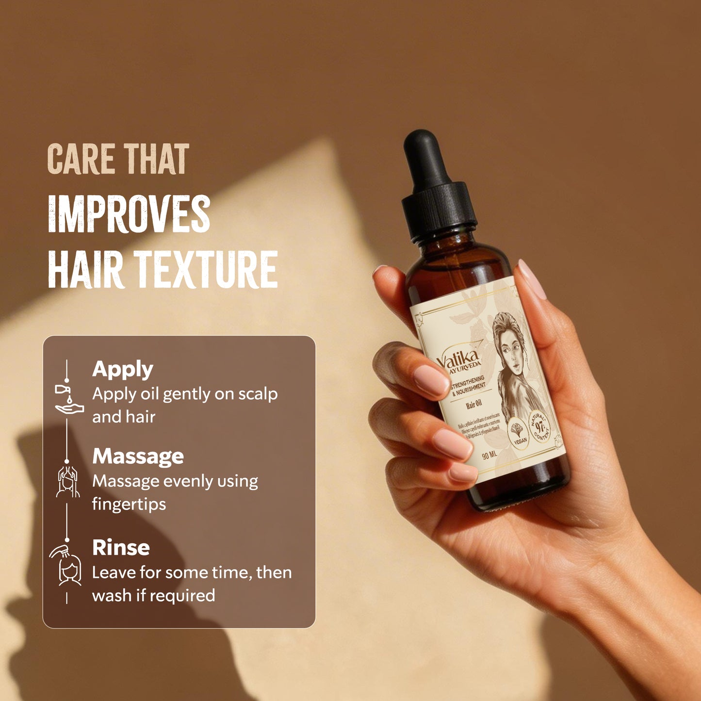 Vatika Ayurveda Strengthening & Nourishment Hair Oil I 90ml