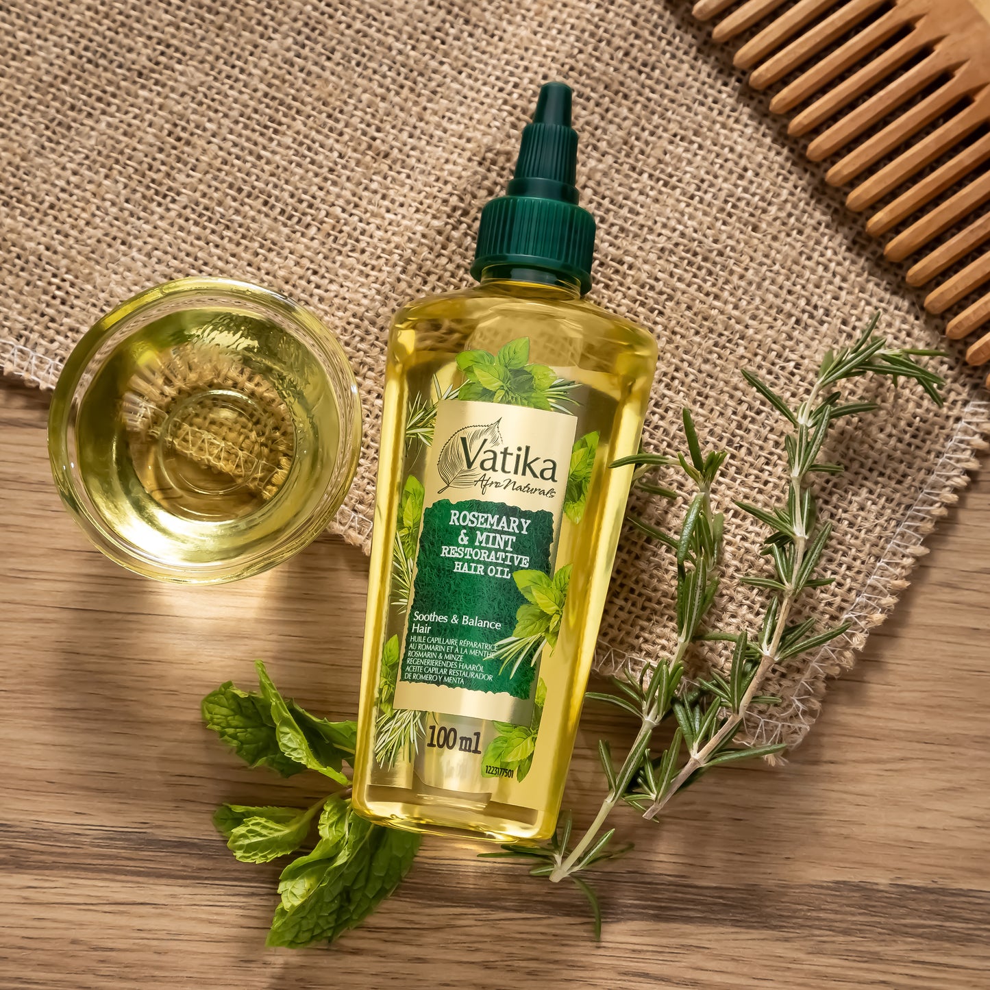 Vatika Naturals Curls Rosemary & Mint Hair Oil - 100 ml
