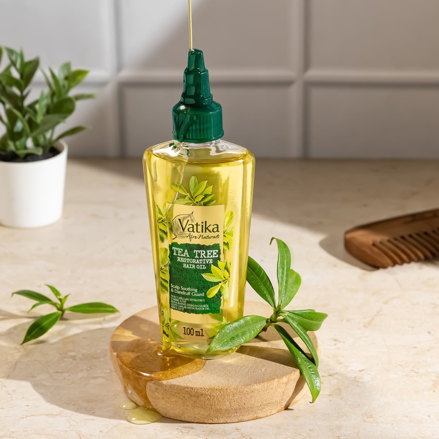 Vatika Naturals Curls Tea Tree Hair Oil - 100 ml
