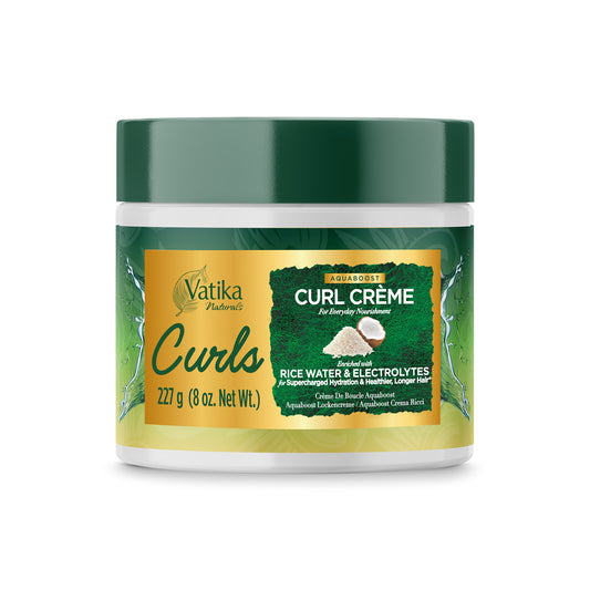 Vatika Naturals Curls AQUABOOST Curl Crème with Rice Water & Electrolytes 227 gm