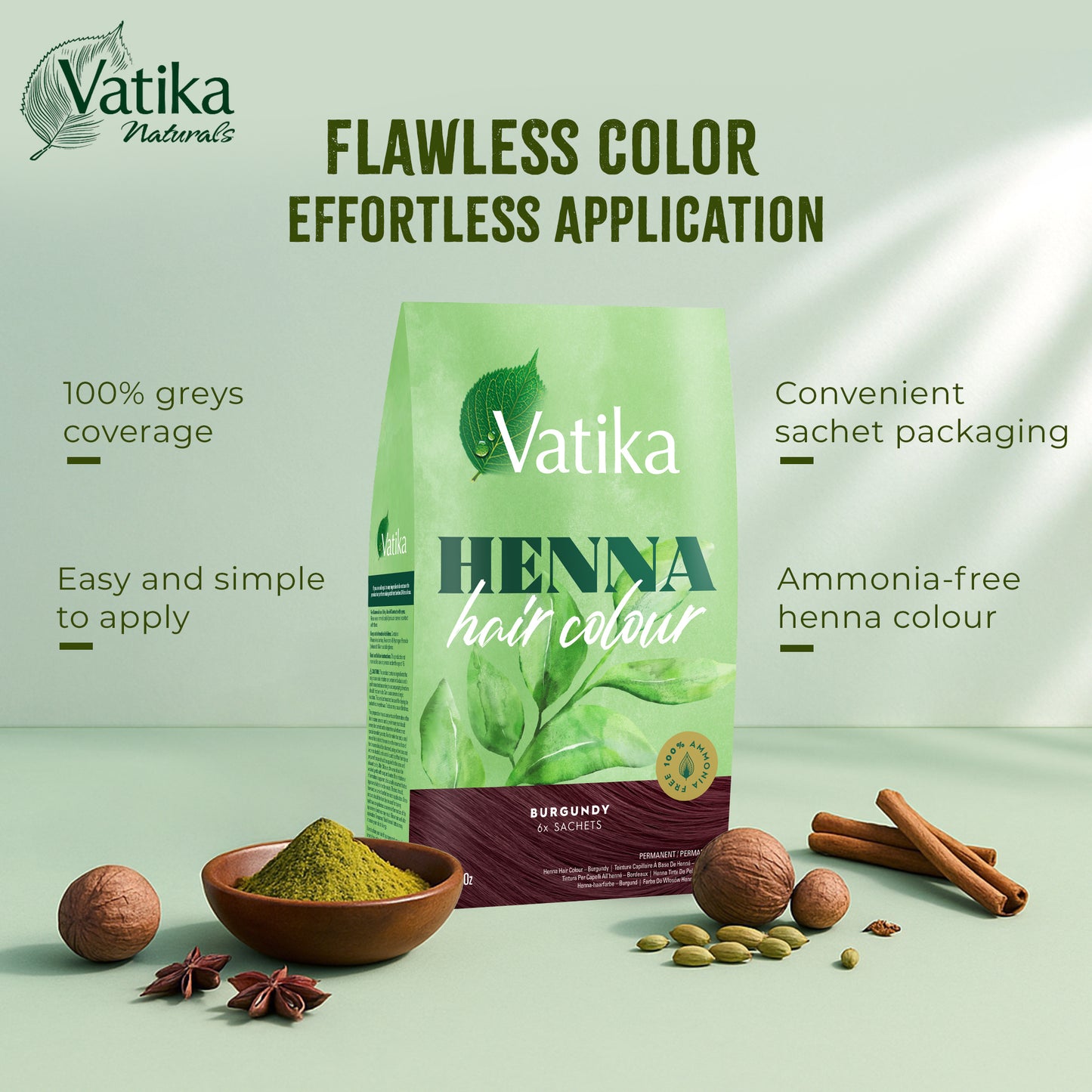 Vatika Henna Hair Colour - Dark Brown