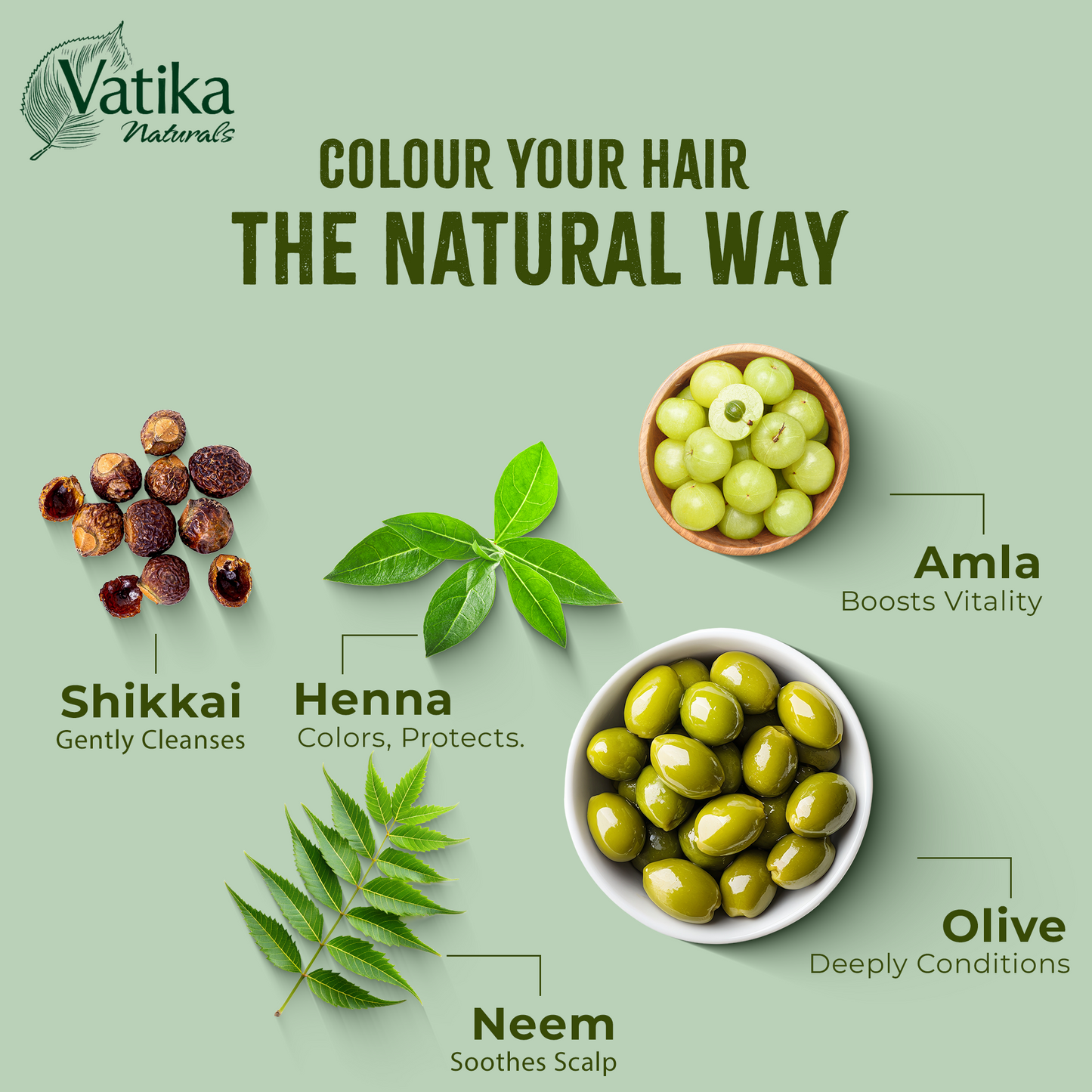 Vatika Henna Hair Colour - Burgandy