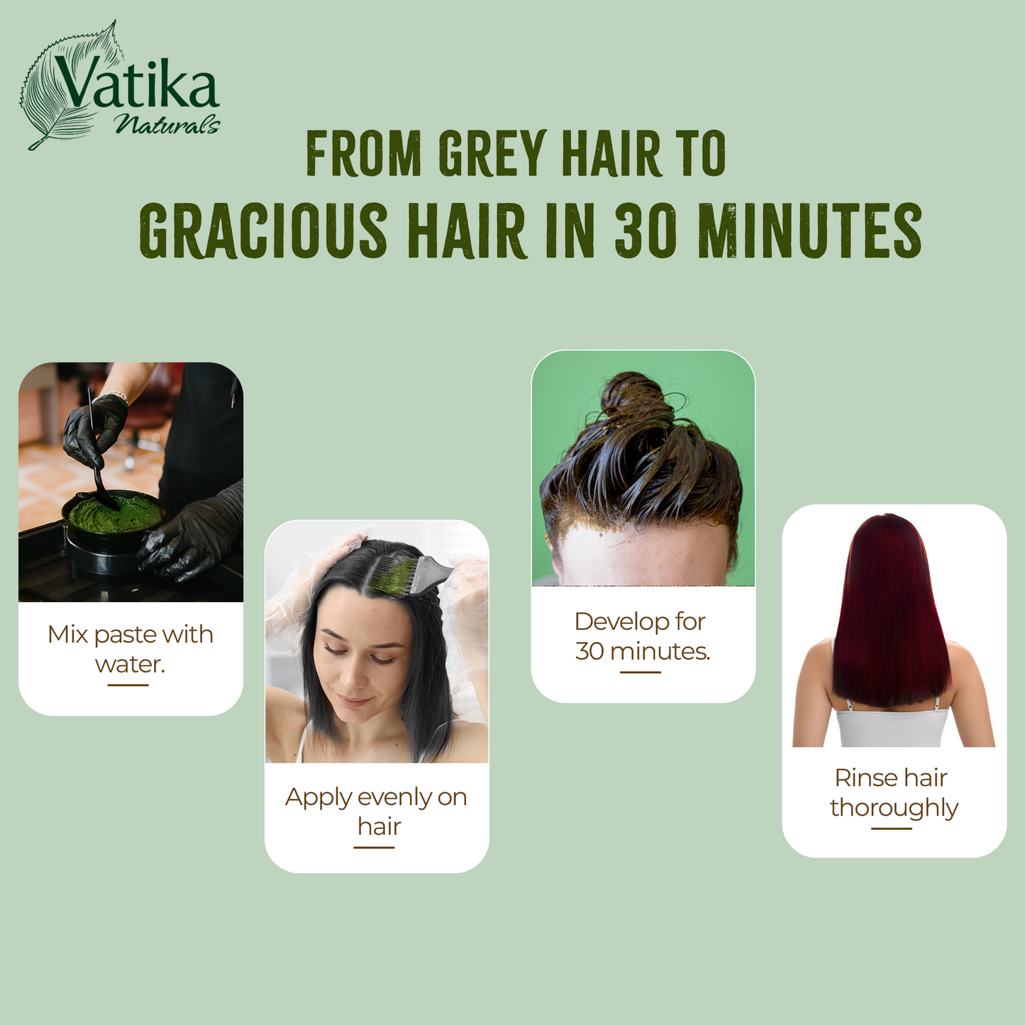 Vatika Henna Hair Colour - Burgandy