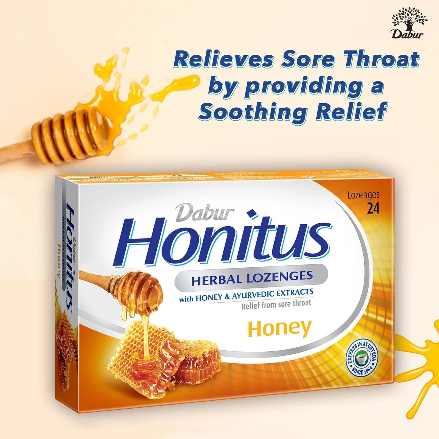 Dabur Honitus Herbal Lozenges Honey