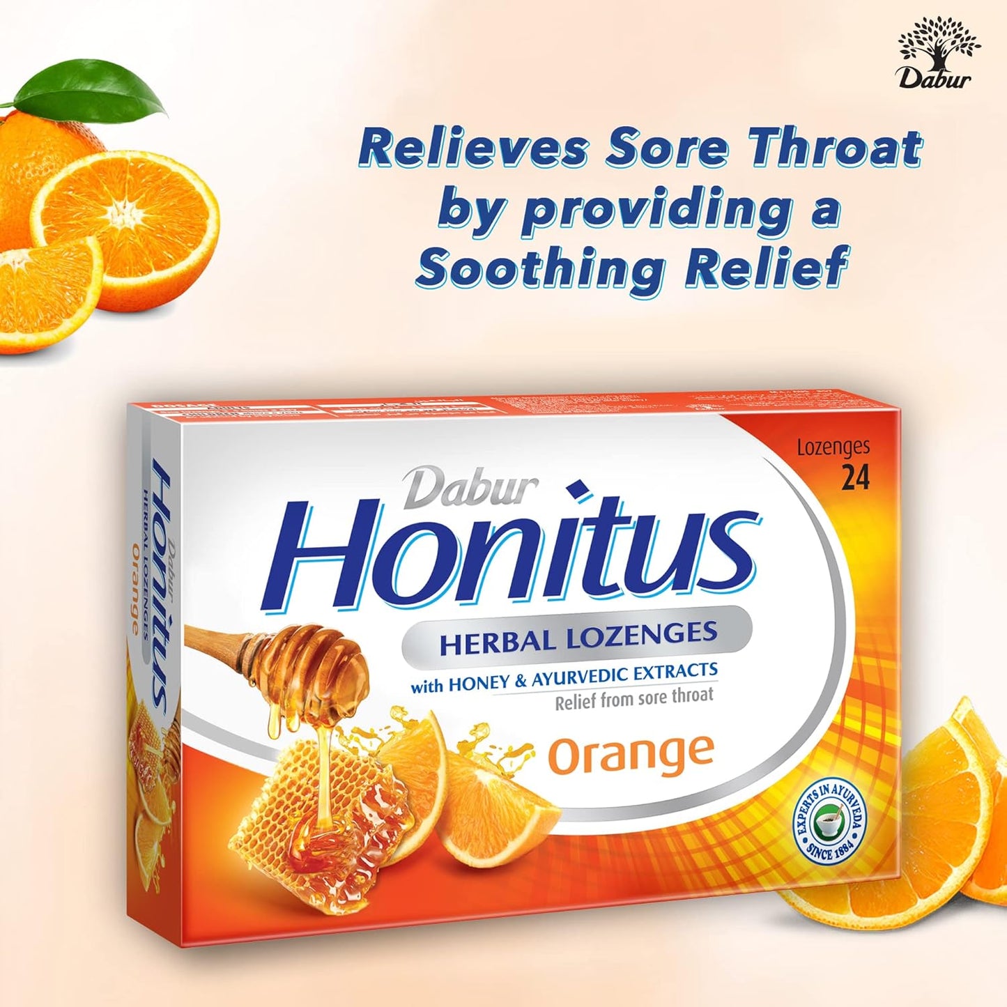 Dabur Honitus Herbal Lozenges Orange