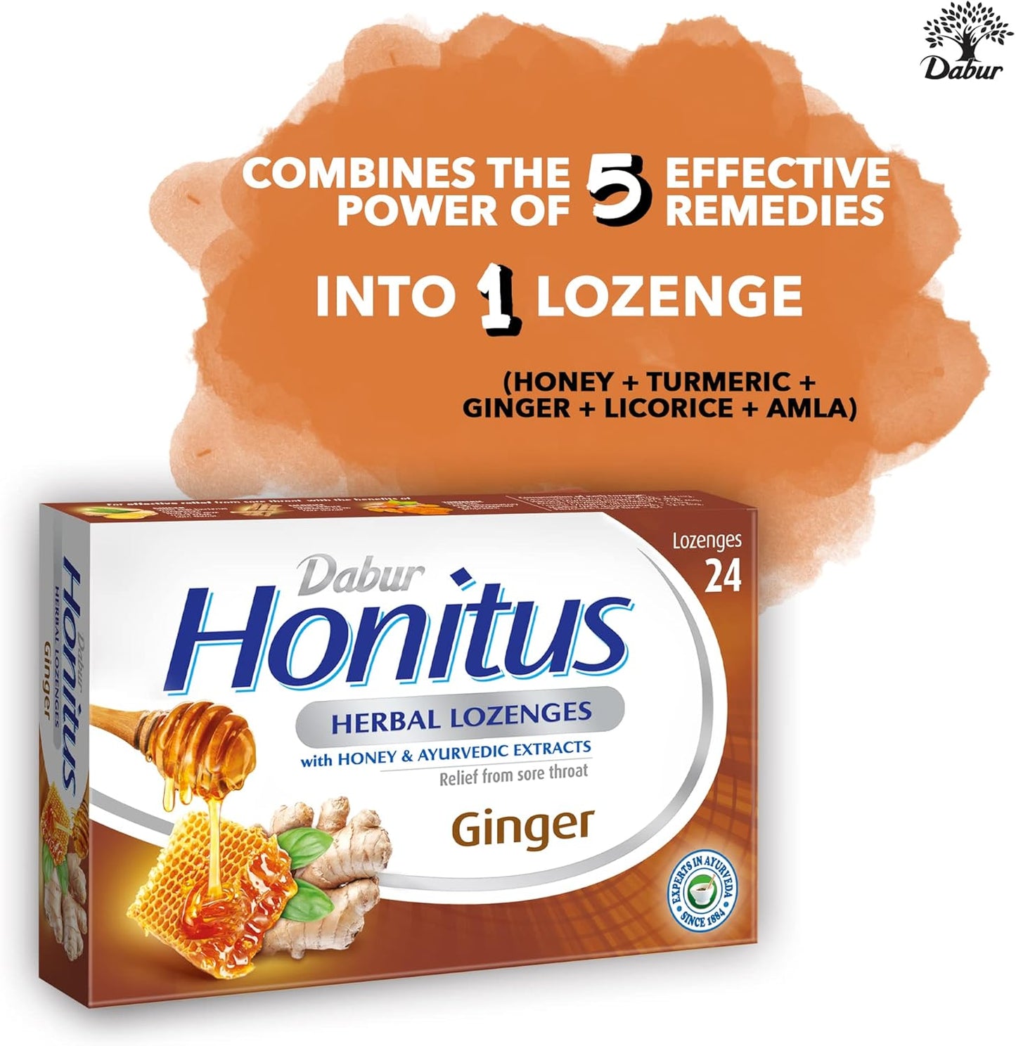 Dabur Honitus Herbal Lozenges Ginger