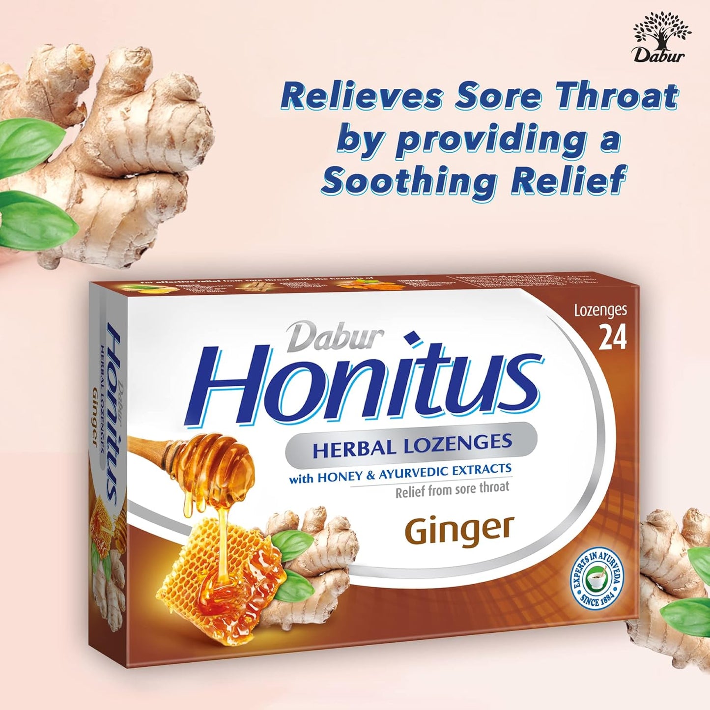 Dabur Honitus Herbal Lozenges Ginger