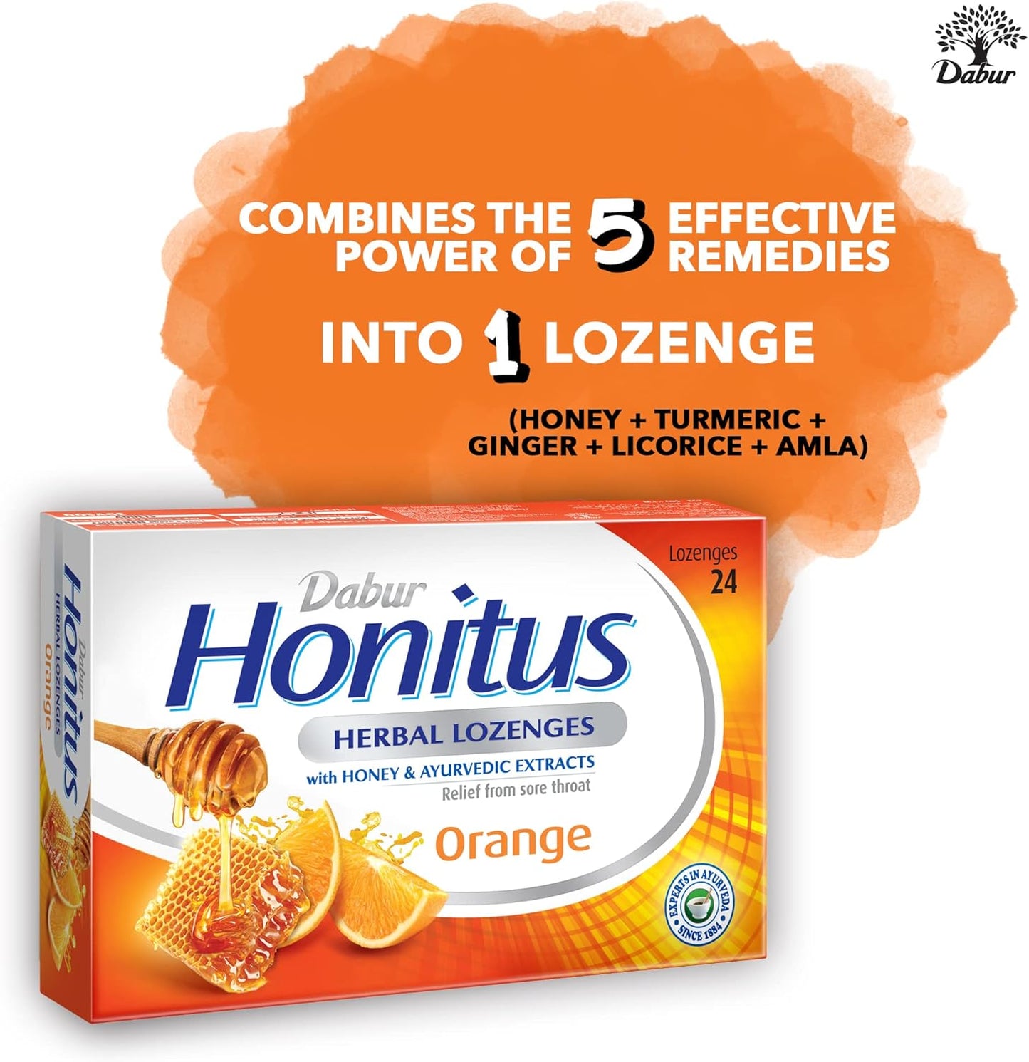 Dabur Honitus Herbal Lozenges Orange