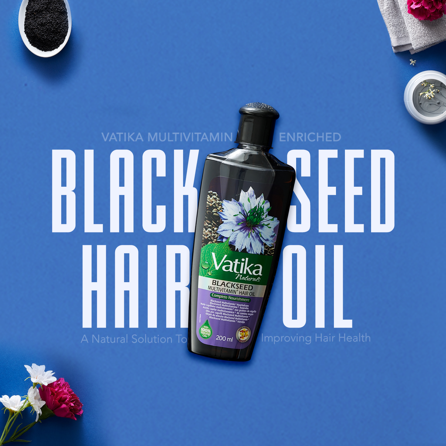 Vatika Naturals Multivitamin Blackseed Hair Oil