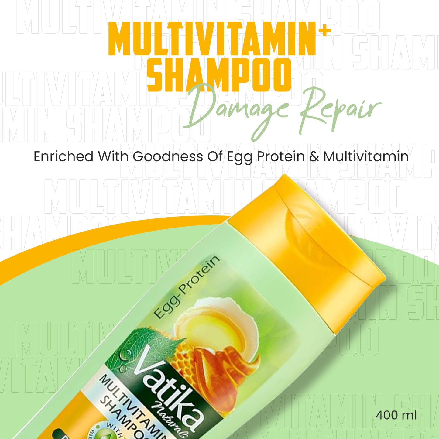 Vatika Naturals Eggprotein Multivitamin+ Shampoo