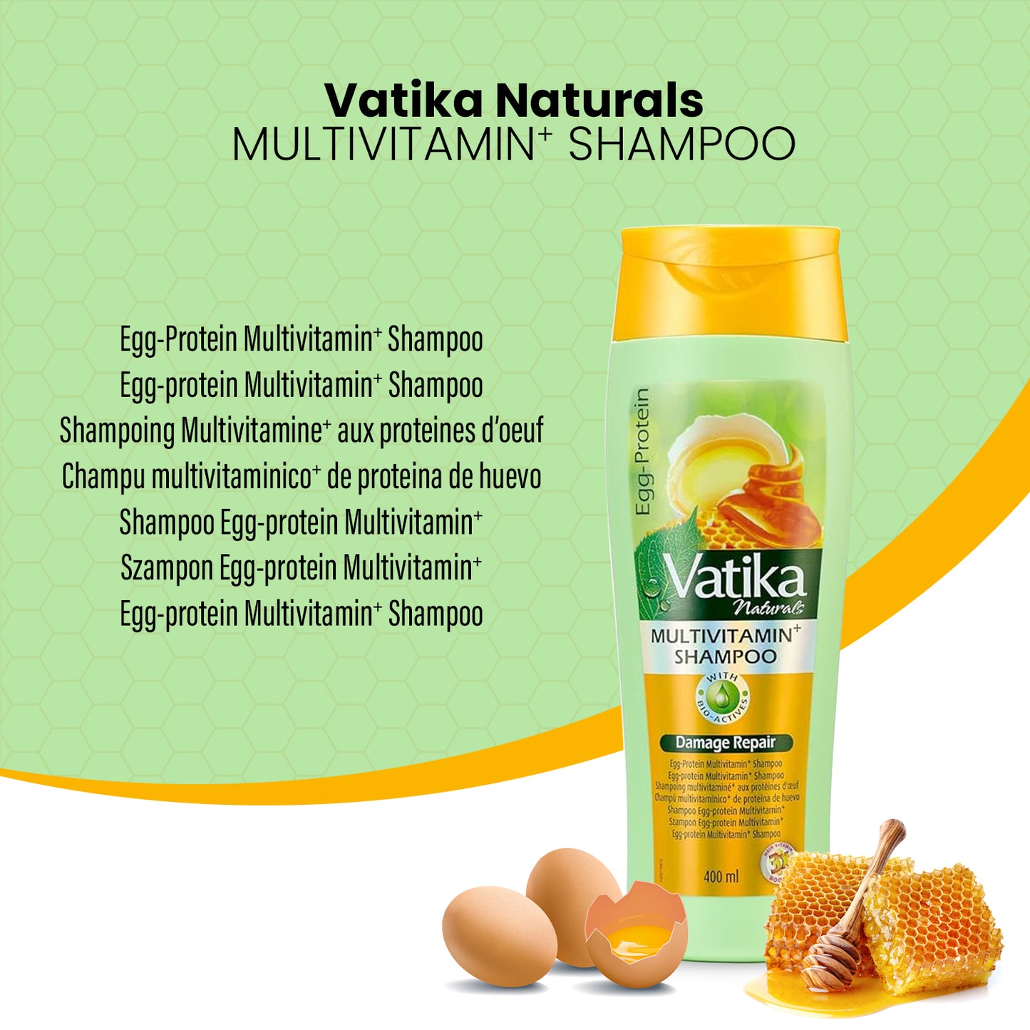 Vatika Naturals Eggprotein Multivitamin+ Shampoo