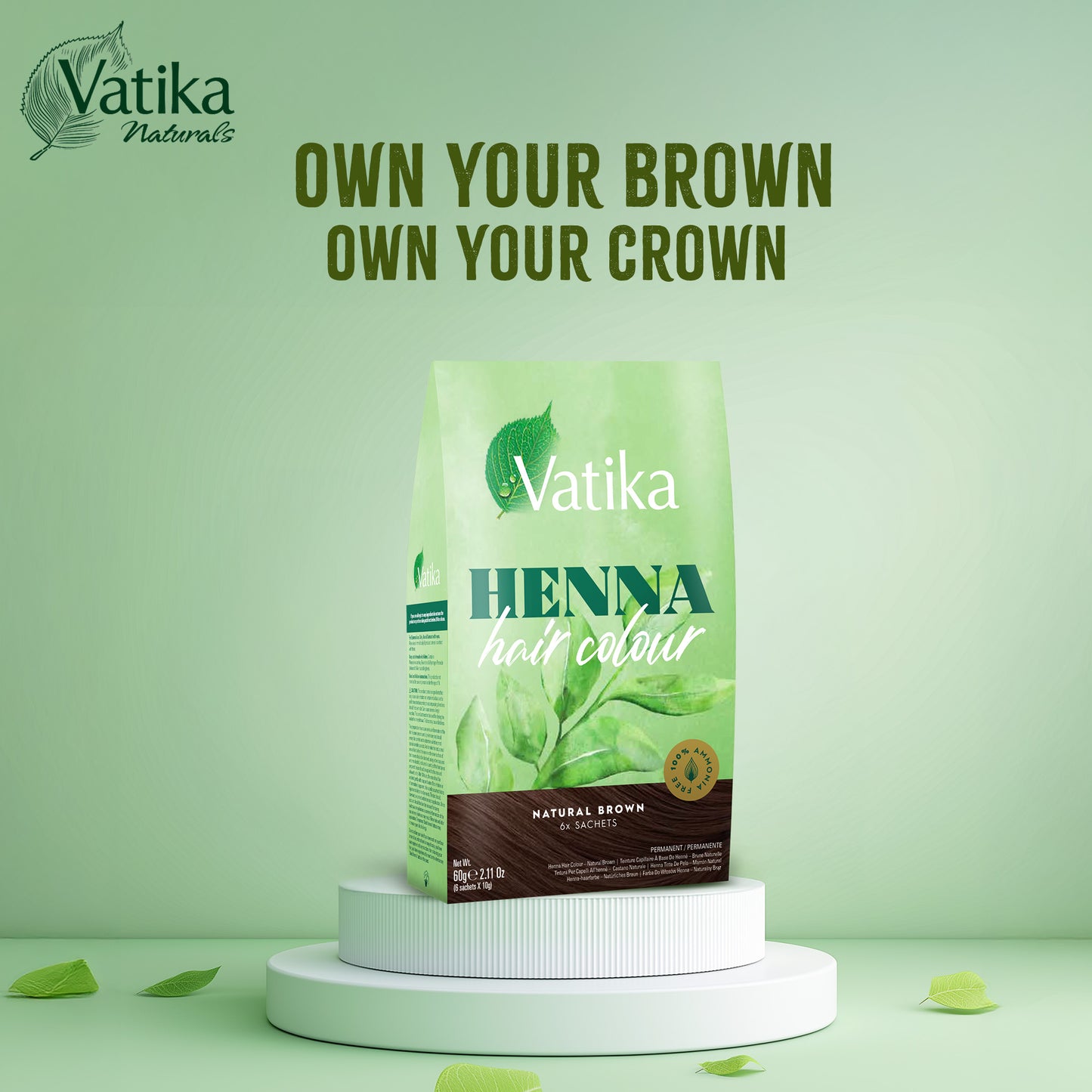 Vatika Henna Hair Colour - Natural Brown