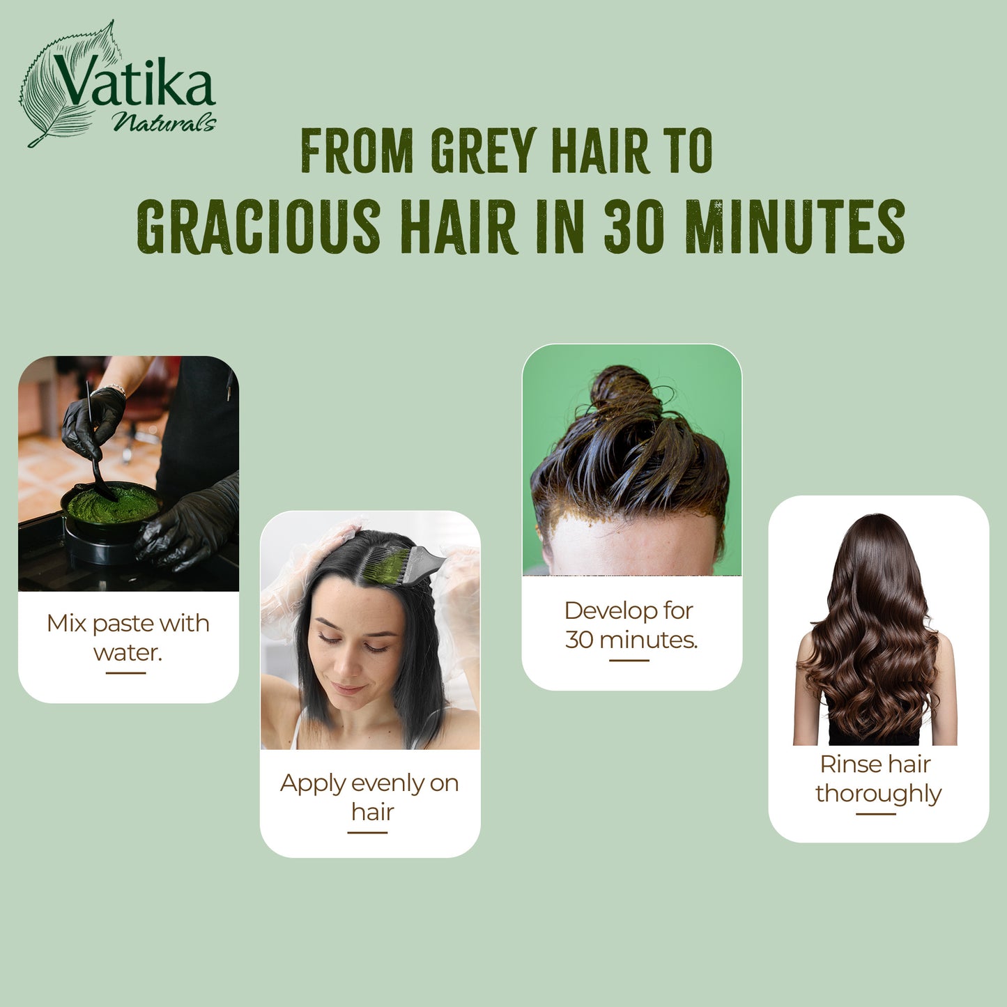 Vatika Henna Hair Colour - Natural Brown