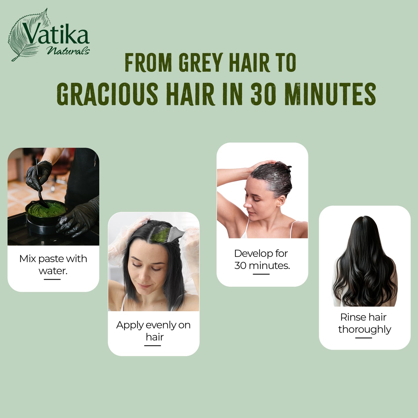 Vatika Henna Hair Colour - Jet Black