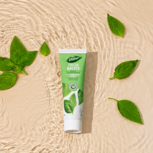 Dabur Basil Toothpaste with Organic Basil