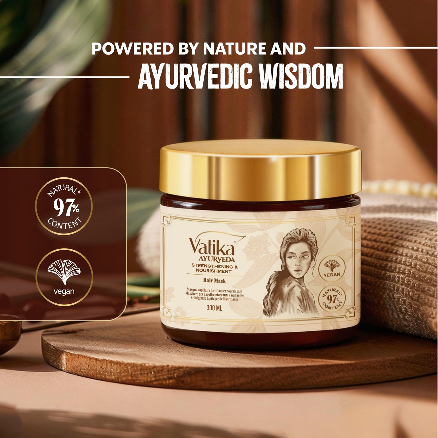 Vatika Ayurveda Strengthening & Nourishment Hair Mask I 300ml