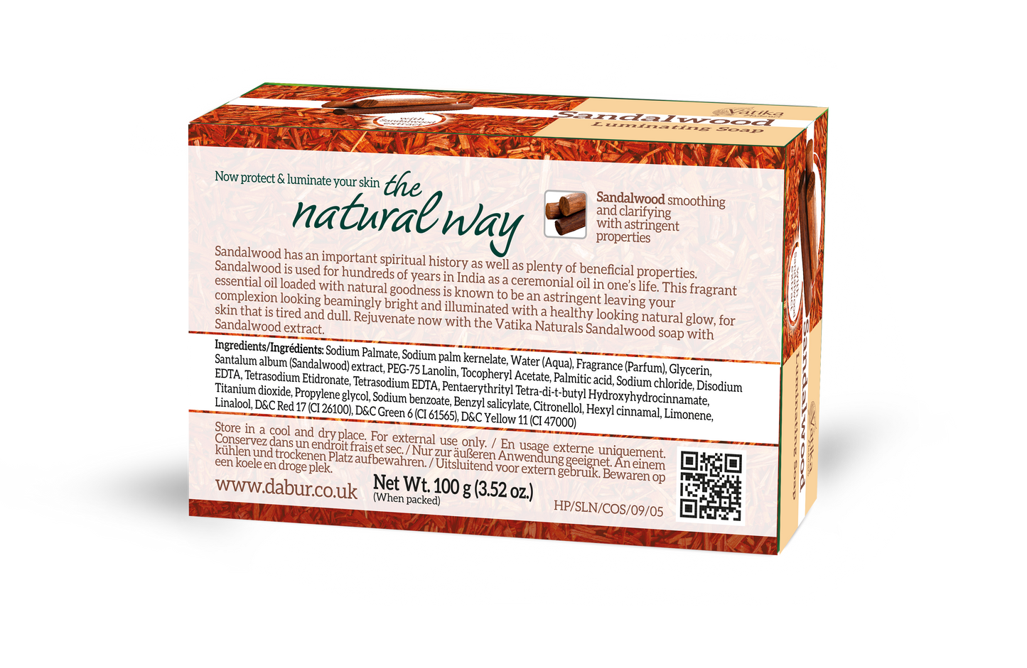 Vatika Natural Sandalwood Soap