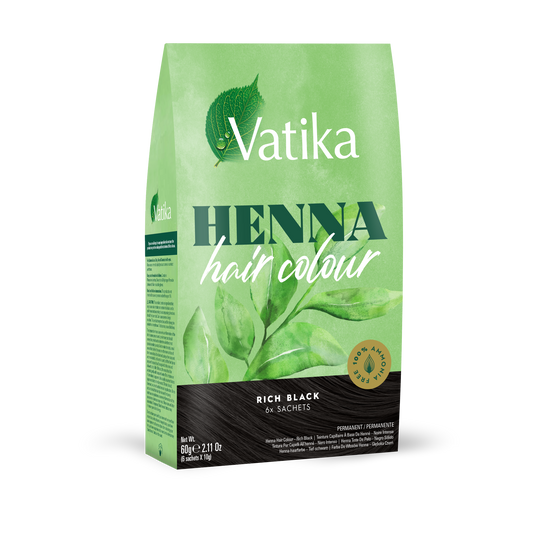 Vatika Henna Hair Colour - Rich Black / Natural Black